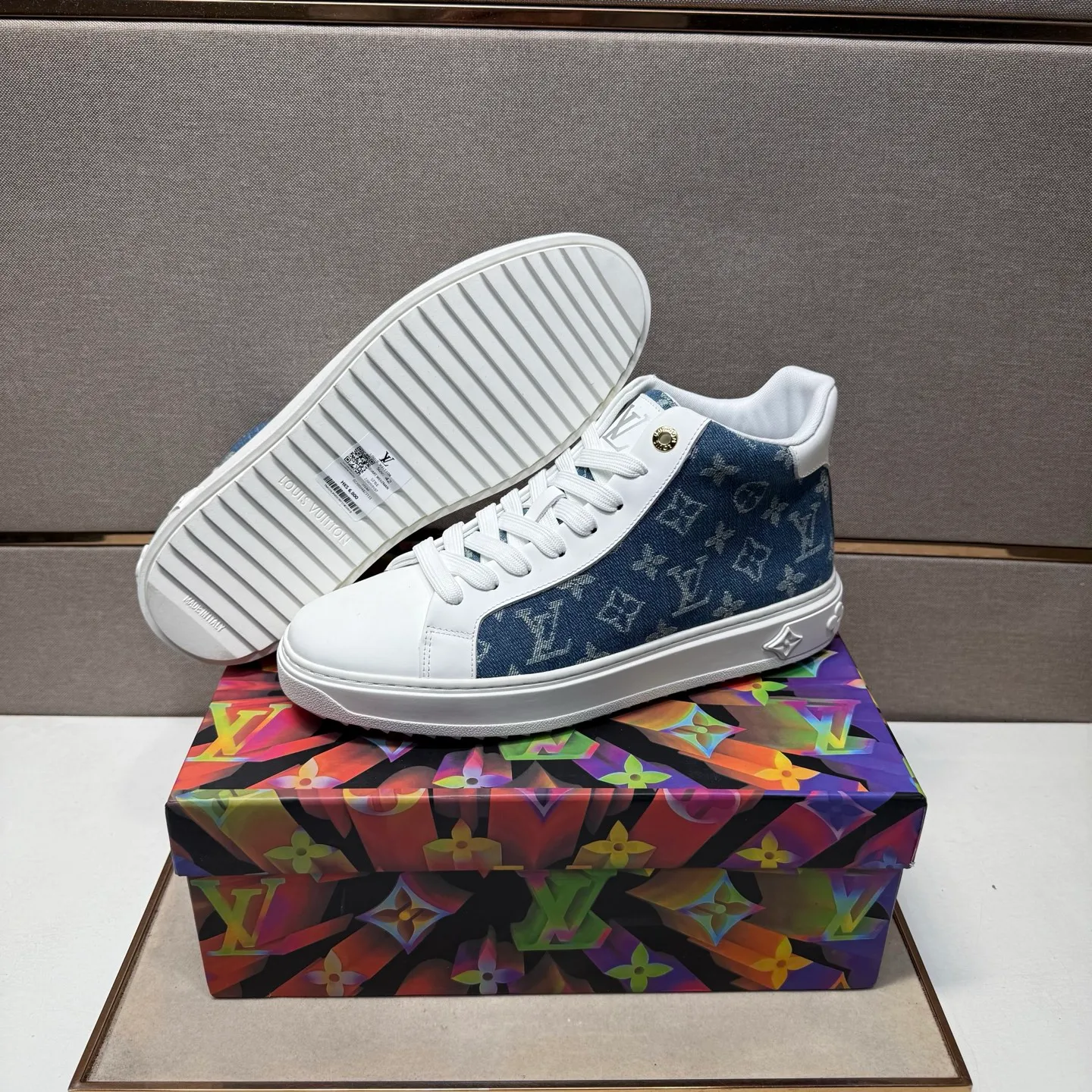 Men's men's shoes 💰pp560 [LV～] Men's casual high-top shoes 2025z cabinet sales simultaneously 🔶Size: 38-44#️⃣ 🔷4 colors🔜The upper is made of multi-material splicing➕Mesh lining, comfortable and breathable, sole: original comfortable and wear-resistant outsole, ⚠️real thing📱photographed🎬real thing is better📢📢📢
